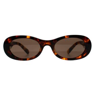 Miu Miu Oval Womens Havana Dark Brown MU06ZS - One Size