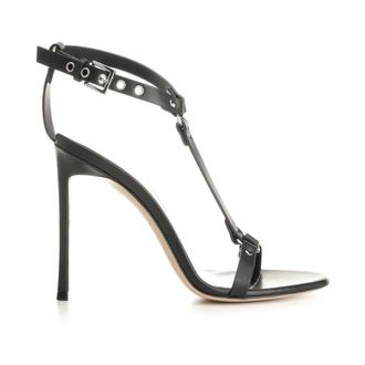 Tom Ford Leather Bound Sandal - female - Tom Ford - High Heel Sandals - Black - 5 1/2 UK - Shoes