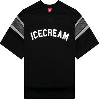 Icecream logo-print T-shirt - Black