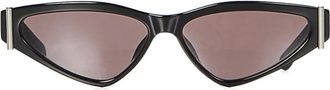 Alexander McQueen Eyewear Occhiali da sole cat-eye - Nero