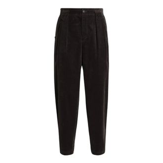 Dolce & Gabbana Pantalones de Terciopelo - Trousers - Hombre - Marr&oacute;n - M