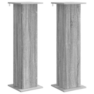 vidaXL Soporte De Plantas 2 Pcs Gris Sonoma 30,5 X 30 X 100,5 Cm Vidaxl