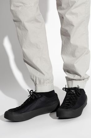 Stone Island Sports Shoes With Logo Patch, Mens, Black