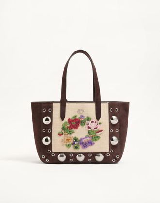 Valentino Garavani Borsa Media Shopping Valentino Garavani Nellc&ocirc;te Ricamata Donna EBANO/MULTICOLOR UNI