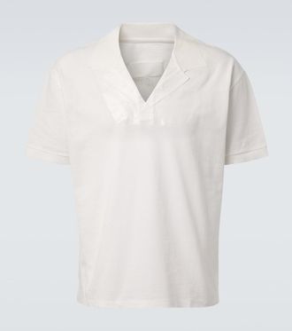 Maison Margiela Cotton piqu&eacute; polo shirt