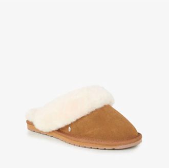 Emu Womens Jolie Suede Slippers In Chestnut