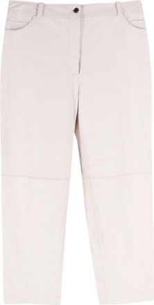 Stella McCartney Cream Vegan Leather Trousers Size XL