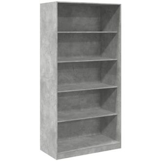 vidaXL Vidaxl - Armario De Madera Contrachapada Gris Hormig&oacute;n 100x50x200 Cm