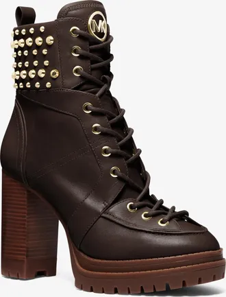 Michael Kors Yvonne Studded Leather Boot