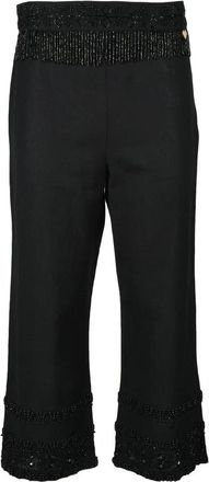 Twin-Set High Waist Black Trousers