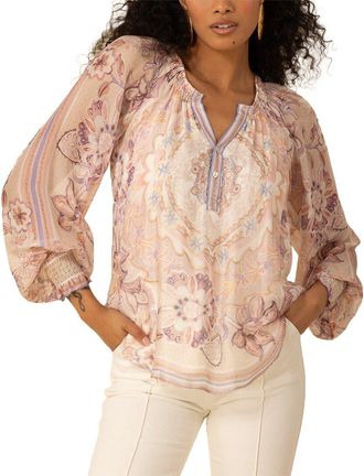 Hale Bob Hale Bob Michaela Silk-Blend Blouse