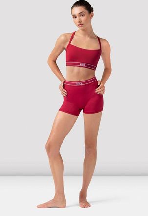 Bloch BLOCH Ladies Kisha Logo Short, Cherry