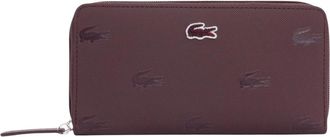 Lacoste Oxalis Ritssluiting Portemonnee - Dames - Portefeuilles - Bruin - ONE Size - Accessoires