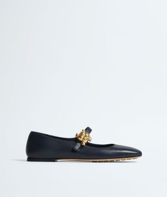 Bottega Veneta Charlotte Mary-Jane Ballerina - Blue - Women - 36