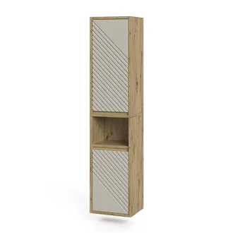 Vicco Armario De Ba&ntilde;o Viola, Roble Artesanal/cachemira, 38 X 170 Cm, Vicco