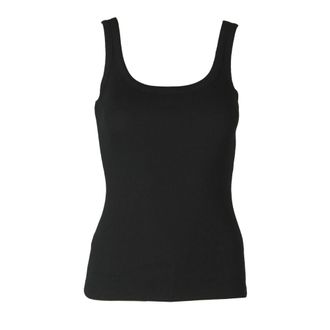 Gestuz Zwart U-Hals Top - Dames - Tops - Zwart - Maat: XL