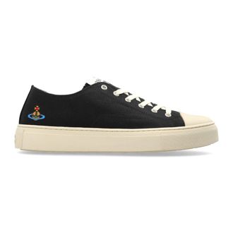 Vivienne Westwood Sneakers, male, Black, Size: 11 US Plimsoll Low Sneakers