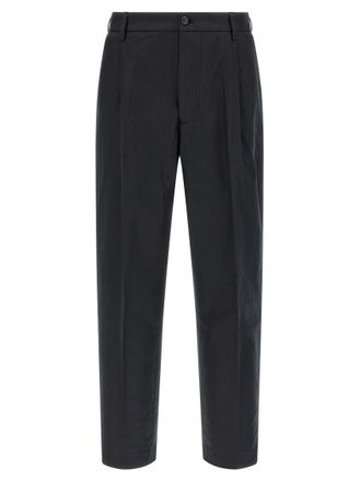 Department Five Black Relaxed Pleated Pants
