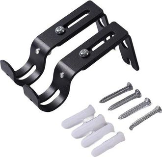 OEM Soporte Ajustable Para Barra De Cortina, F&aacute;cil De Instalar, Color Negro