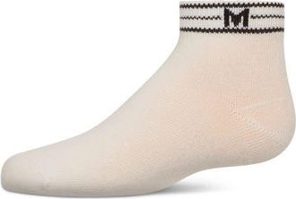 MeMoi M Multi Line Anklet Socks in Winter White at Nordstrom, Size 6-12M
