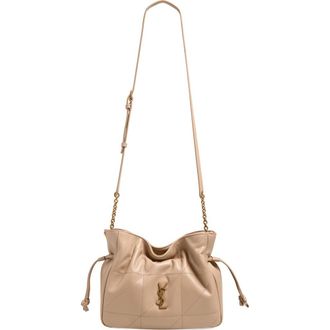 Saint Laurent Jamie Shoulder Pouch in Clear Beige at Nordstrom