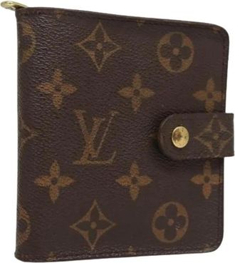 Louis Vuitton Pre-owned Vintage Monogram Canvas Portemonnee - Dames - Vintage Accessoires - Bruin - ONE Size - Vintage
