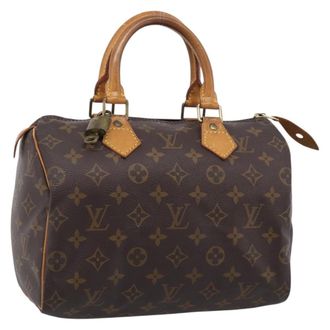Louis Vuitton Speedy Monogram Canvas Brown Canvas Handbag (Pre-Owned)