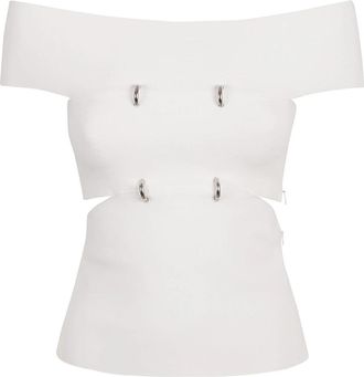 Alexander McQueen Stijlvolle Top voor Vrouwen - Dames - Blouses - Wit - M - Overhemden