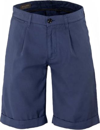 Moorer Shorts sartoriali con pieghe - Blu