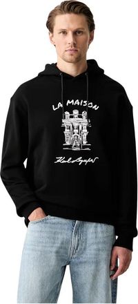 Karl Lagerfeld Hoodie - Heren - Hoodies - Zwart - M - Katoen - Hoodies & sweatvesten