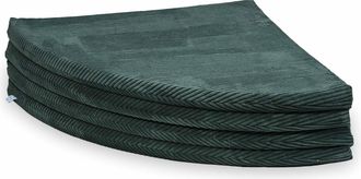 OEM Esterilla Redonda Plegable, 160 Mm De Di&aacute;metro, Color Verde Pana