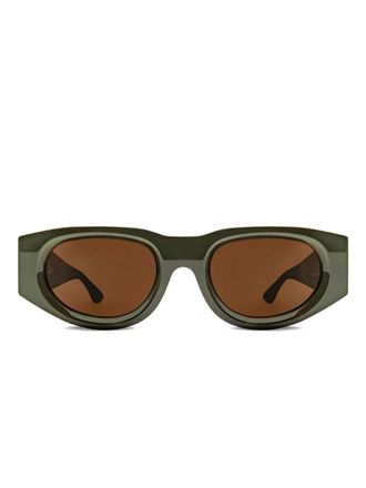 Thierry Lasry Occhiali da sole Dopamy geometrici - Verde