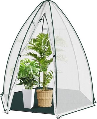 Woltu Serra da Giardino Mini Serra 160x160x180 cm, bianco traslucido - Woltu