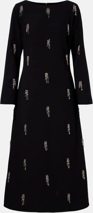 SIMKHAI Abito midi Coretta in cr&ecirc;pe con decorazioni