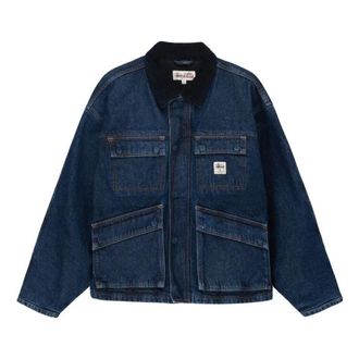 Stüssy Washed Canvas Shop Jacket Blue 115688