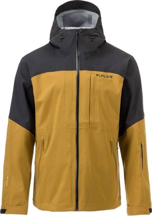 FlyLow Mens Malone Long Sleeve Ski Jacket In Rye/black