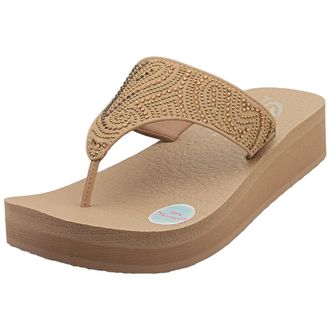 Skechers Cali Vinyasa Paisley Wave Womens Walking Sandals in Mocha - 8 UK