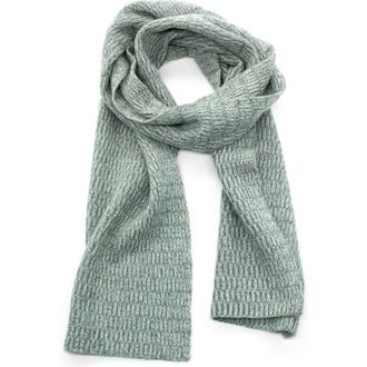 Portolano Chunky Stitched Scarf in Nile Brown/Off White at Nordstrom Rack