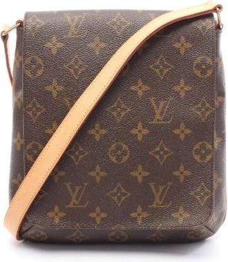 Louis Vuitton Pre-owned Cross Body Bags, female, Brown, Size: ONE SIZE Pre-owned Canvas shoulder-bags