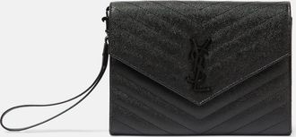 Saint Laurent Cassandre matelasse leather clutch