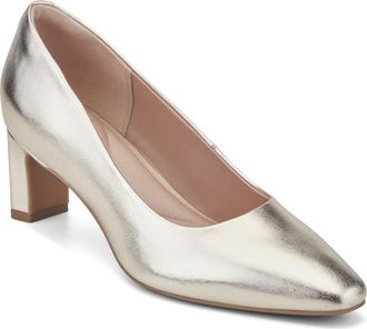 Rockport Merida Almond Toe Pump in Gold at Nordstrom, Size 6.5