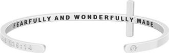 Mantra The Cross Bracelet in Psalm 139:14 - Silver at Nordstrom