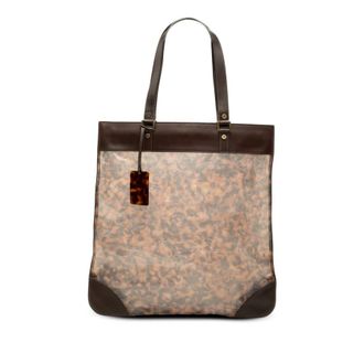 Celine Pre-owned Celine Leather Trimmed PVC Tote Ladies 2OWKI9AQ884QP14Y