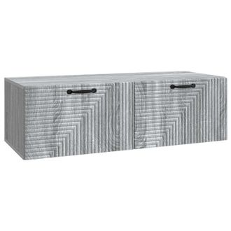 vidaXL Mueble Para Tv De Pared Gris Sonoma 98 X 41 X 30 Cm Vidaxl