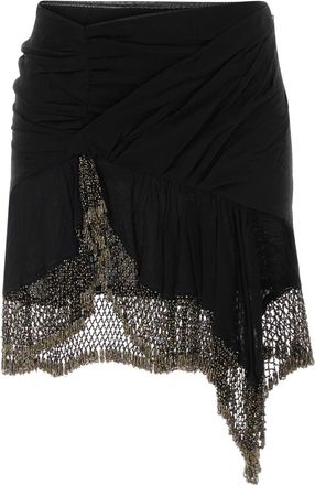 Isabel Marant Isabel Marant Black Silk Enaya Skirt