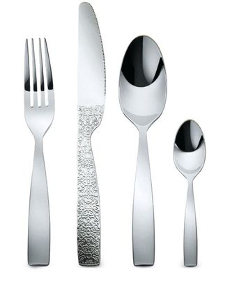 Alessi Dressed cutlery set (24-people setting) - unisex - stainless steel - One Size - Silver