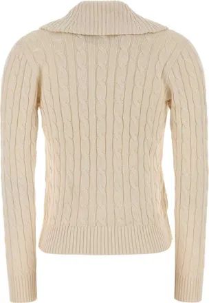 Polo Ralph Lauren Cable-Knit Wool Blend Sweater - Beige