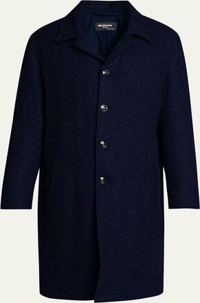 Kiton Mens Cashmere Long Car Coat