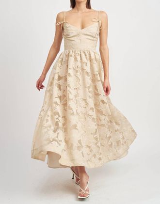 En Saison Jenna Midi Dress In Natural