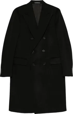 Caruso Double-breasted Peaked-lapel Coat